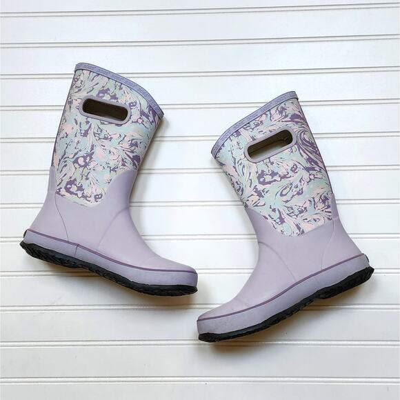 Bogs Classic Youth Marble Rain Boots - Picture 1 of 12